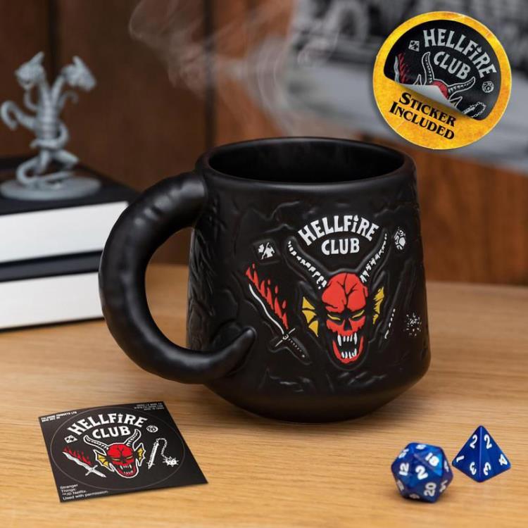 Stranger Things Hellfire Club Demon Embossed 13 oz. Mug - Image 4