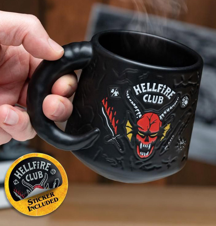 Stranger Things Hellfire Club Demon Embossed 13 oz. Mug - Image 5