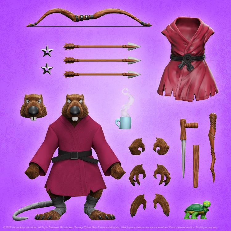 Teenage Mutant Ninja Turtles Ultimates Wave 9 Splinter (Flocked) - Image 3