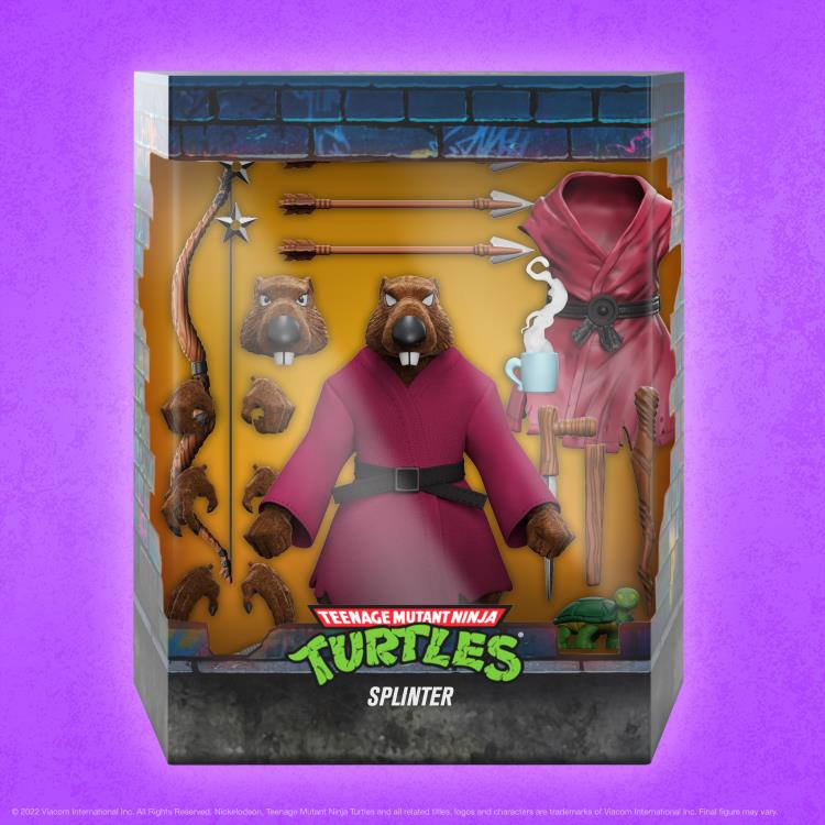 Teenage Mutant Ninja Turtles Ultimates Wave 9 Splinter (Flocked) - Image 4
