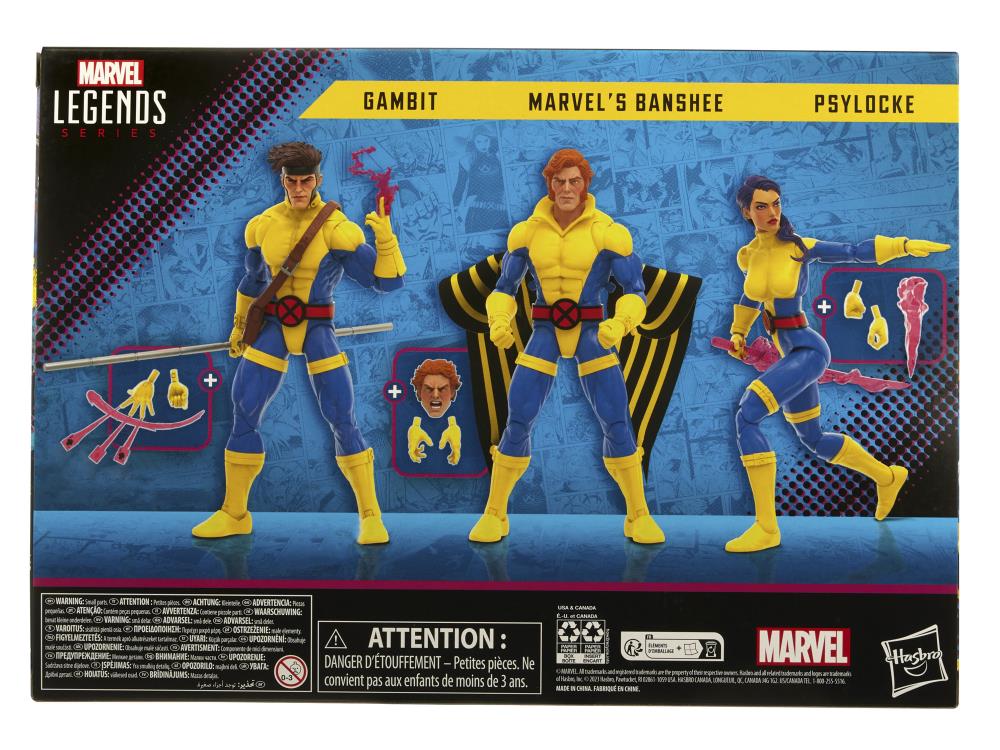 The Uncanny X-Men 60th Anniversary Marvel Legends Banshee, Gambit, & Psylocke Three-Pack - Image 18