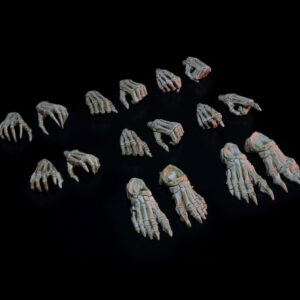 Mythic Legions: Skeleton of Necronominus Hands/Feet Pack