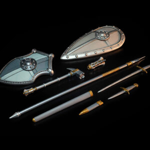Mythic Legions: Necronominus Knights of Eathyron Weapons Pack