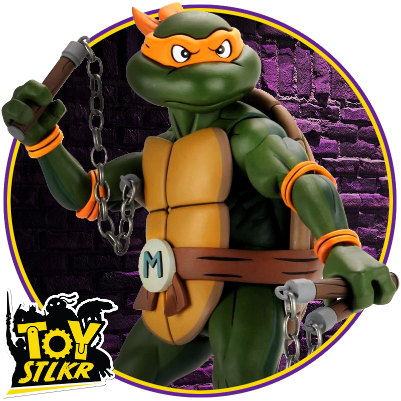 NECA Teenage Mutant Ninja Turtles 1/4 Scale Toon Michelangelo – Kapow Toys