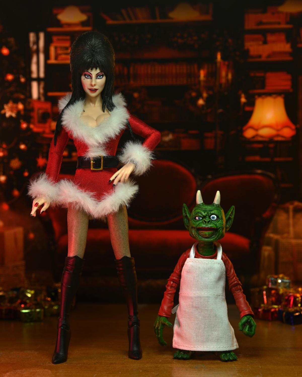 Elvira – 8″ Scale Clothed Figure – Very Scary Xmas Elvira - Image 8