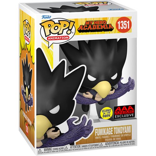 My Hero Academia Fumikage Tokoyami Fallen Angel Glow-in-the-Dark Funko Pop! #1351 – AAA Anime Exclusive - Image 4