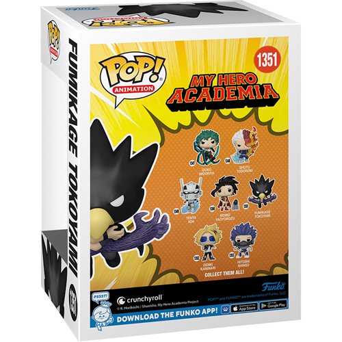 My Hero Academia Fumikage Tokoyami Fallen Angel Glow-in-the-Dark Funko Pop! #1351 – AAA Anime Exclusive - Image 5