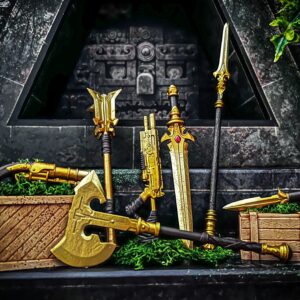 Animal Warriors of the Kingdom Gold Weapon Set