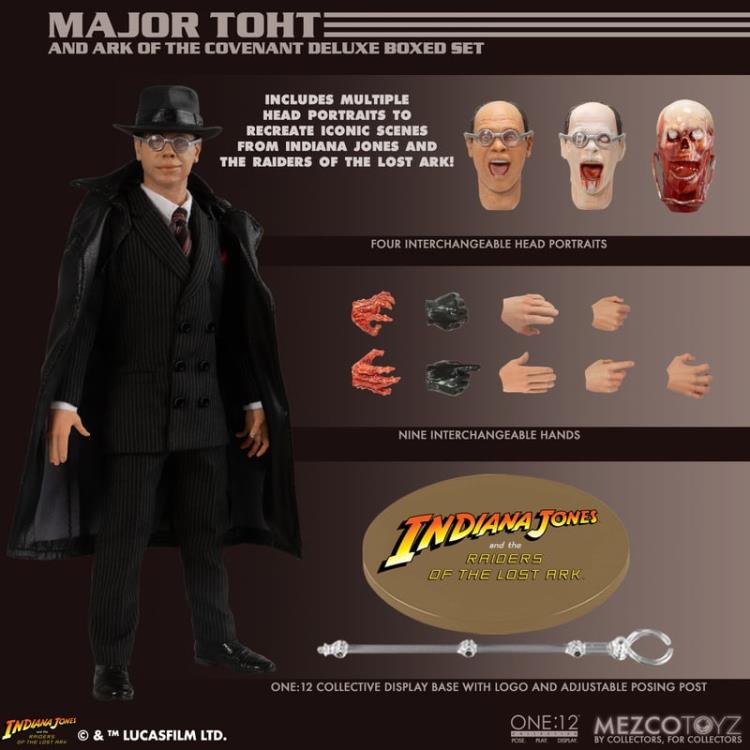 One:12 Collective Figures – Raiders Of The Lost Ark – Major Toht w/ Ark Deluxe Boxed Set - Image 19