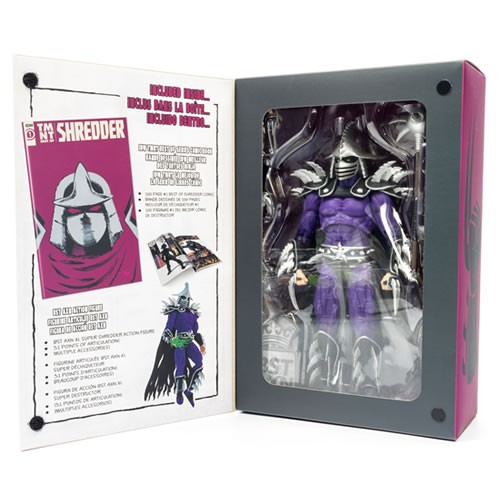 Teenage Mutant Ninja Turtles BST AXN 8″ XL Super Shredder & Comic Set - Image 6