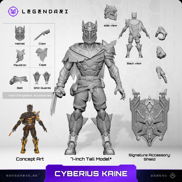 MetaTravelers: Legendari Cyberius Kaine Action Figure - Image 8