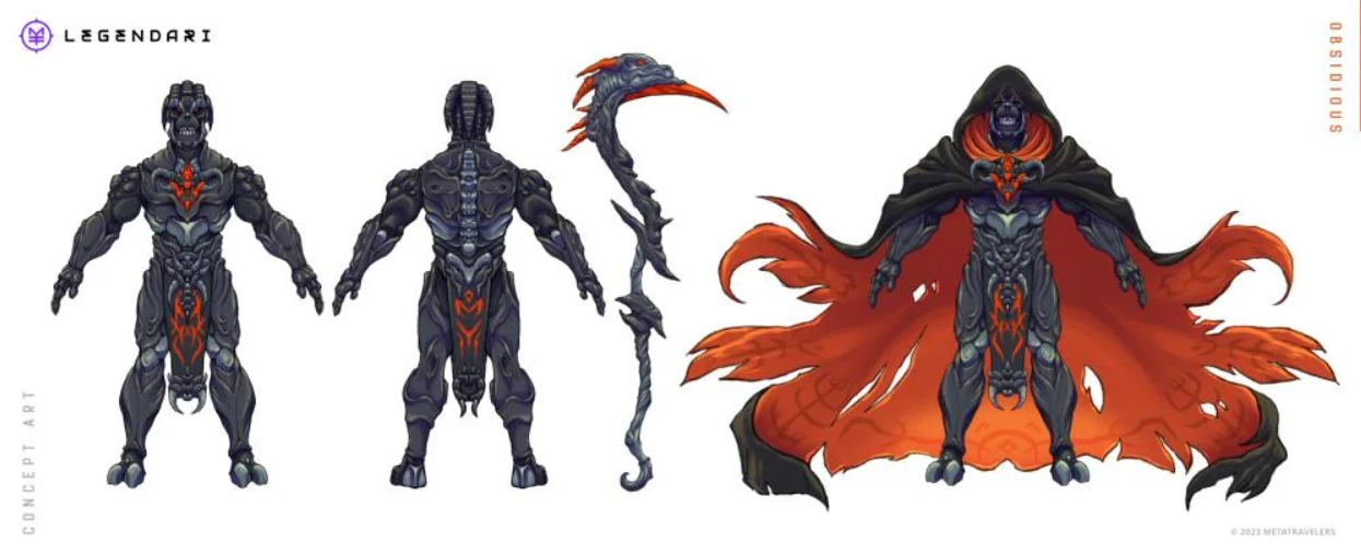 MetaTravelers: Legendari Obsidious Action Figure - Image 8