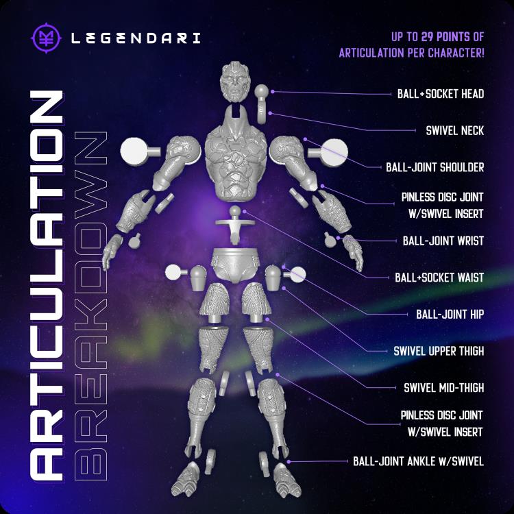 MetaTravelers: Legendari Obsidious Action Figure - Image 9