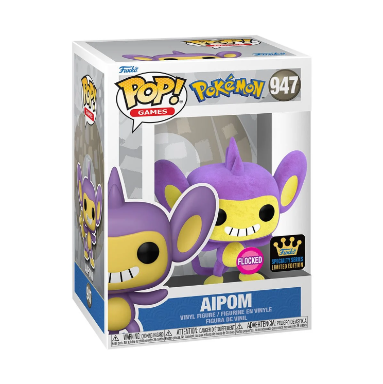 Pokemon Aipom Flocked Pop! Vinyl Figure (Specialty Series) - Image 2