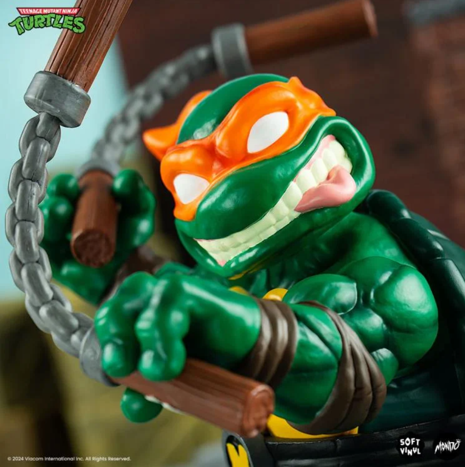 TEENAGE MUTANT NINJA TURTLES MICHELANGELO Soft Vinyl Figure - Image 3