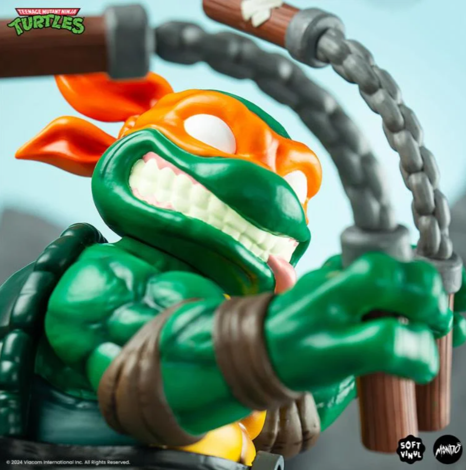 TEENAGE MUTANT NINJA TURTLES MICHELANGELO Soft Vinyl Figure - Image 4
