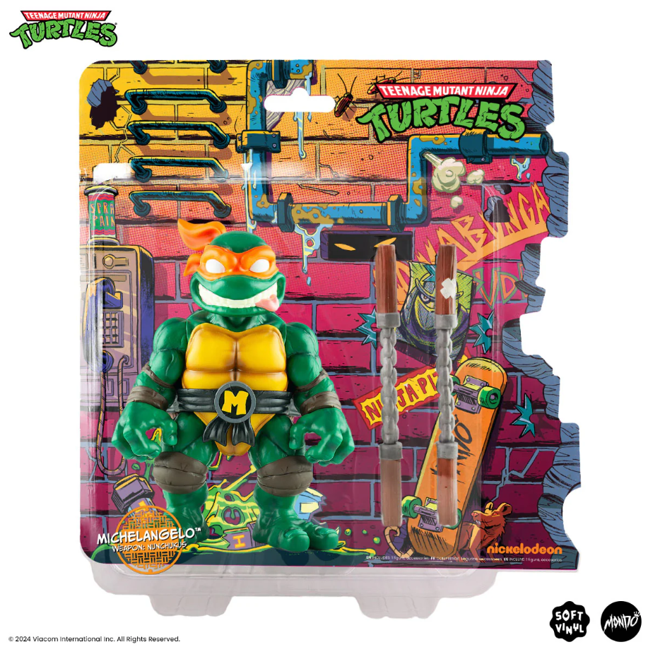 TEENAGE MUTANT NINJA TURTLES MICHELANGELO Soft Vinyl Figure - Image 9