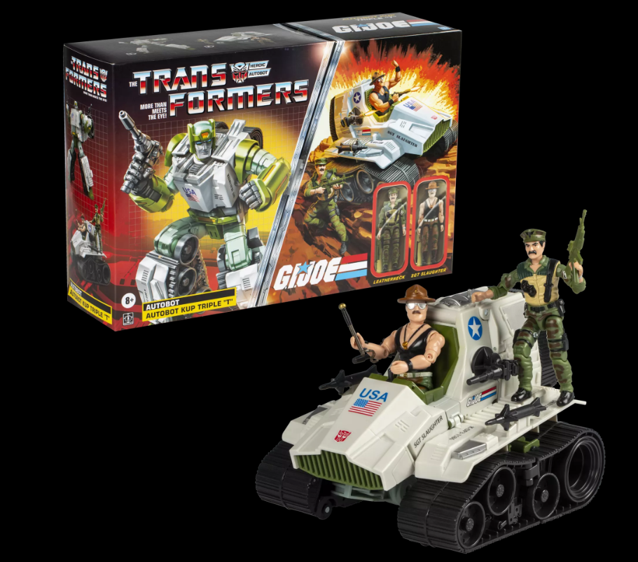 Transformers Collaborative G.I. Joe Mash-Up Triple T Kup W/ SGT Slaughter and Leatherneck - Image 4