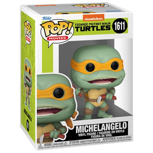 Teenage Mutant Ninja Turtles 1990 Michelangelo Sausage Link Nunchucks Funko Pop! - Image 3