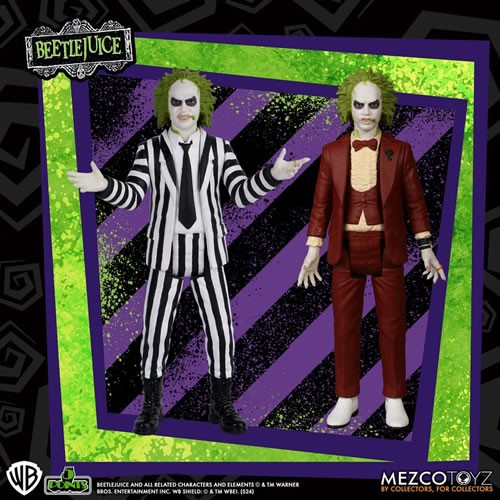 Beetlejuice 5 Points Red Tuxedo Beetlejuice Action Figure - Image 2