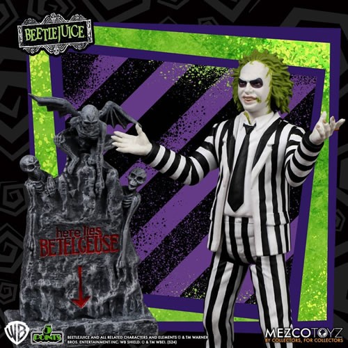Beetlejuice 5 Points Striped Suit Beetlejuice Action Figure - Image 5