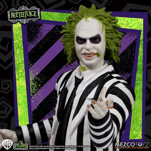 Beetlejuice 5 Points Striped Suit Beetlejuice Action Figure - Image 4