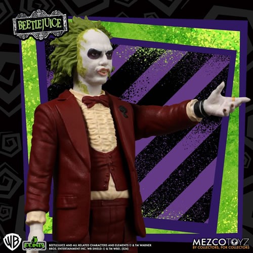 Beetlejuice 5 Points Red Tuxedo Beetlejuice Action Figure - Image 3