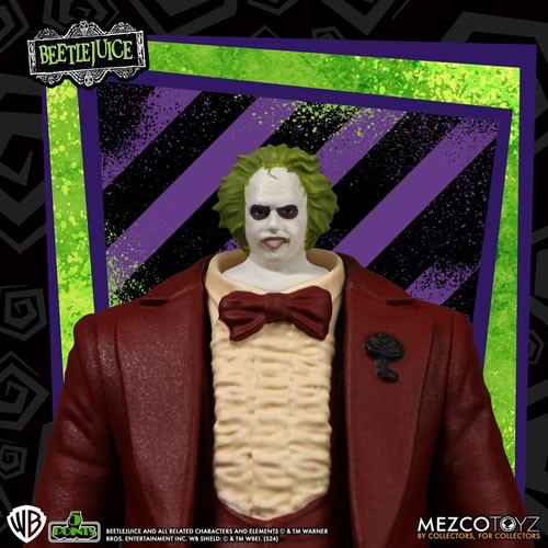 Beetlejuice 5 Points Red Tuxedo Beetlejuice Action Figure - Image 4