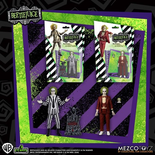 Beetlejuice 5 Points Red Tuxedo Beetlejuice Action Figure - Image 6