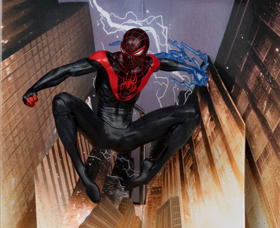 McFarlane Marvel Wave 2 Spider-Man Miles Morales: Spider-Man #1 1:10 Scale Figure - Image 2