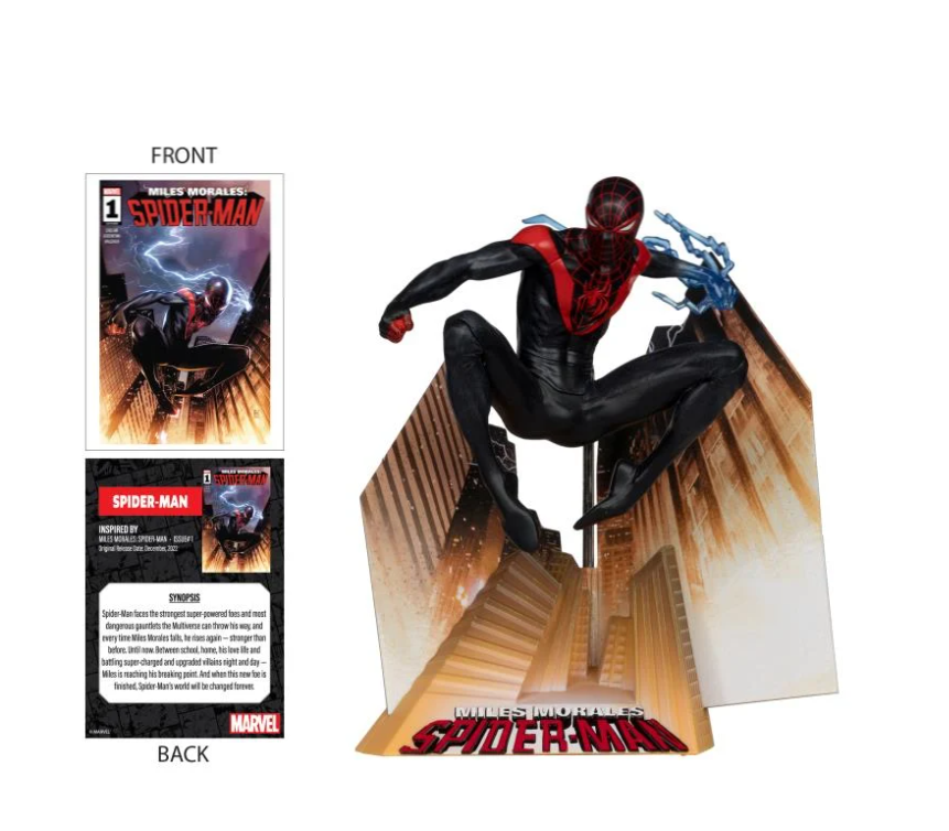 McFarlane Marvel Wave 2 Spider-Man Miles Morales: Spider-Man #1 1:10 Scale Figure - Image 5