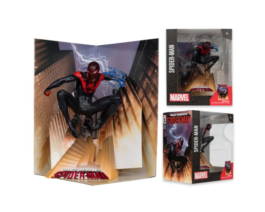 McFarlane Marvel Wave 2 Spider-Man Miles Morales: Spider-Man #1 1:10 Scale Figure - Image 6