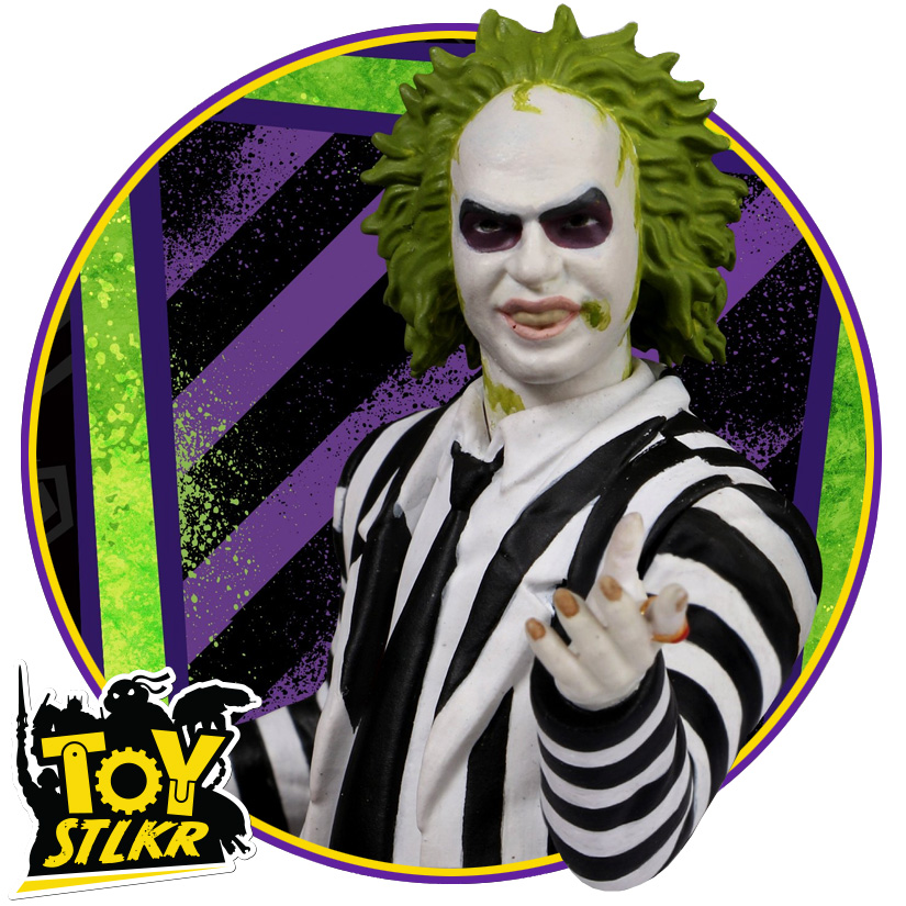 Beetlejuice 5 Points Striped Suit Beetlejuice Action Figure
