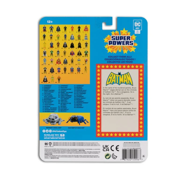 DC Super Powers Wave 9 Batman (Black and Grey) - Image 7