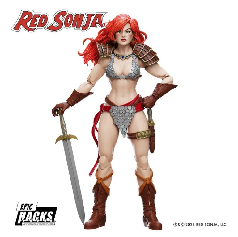 Red Sonja 50th Anniversary Epic H.A.C.K.S. 1:12 Action Figure - Image 3
