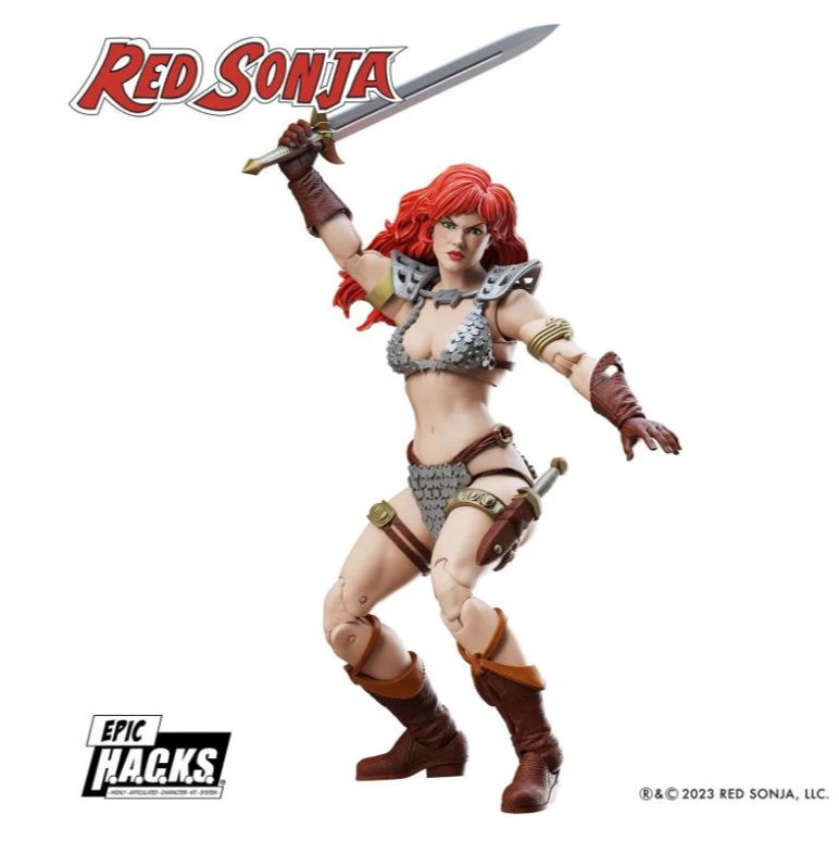 Red Sonja 50th Anniversary Epic H.A.C.K.S. 1:12 Action Figure - Image 4