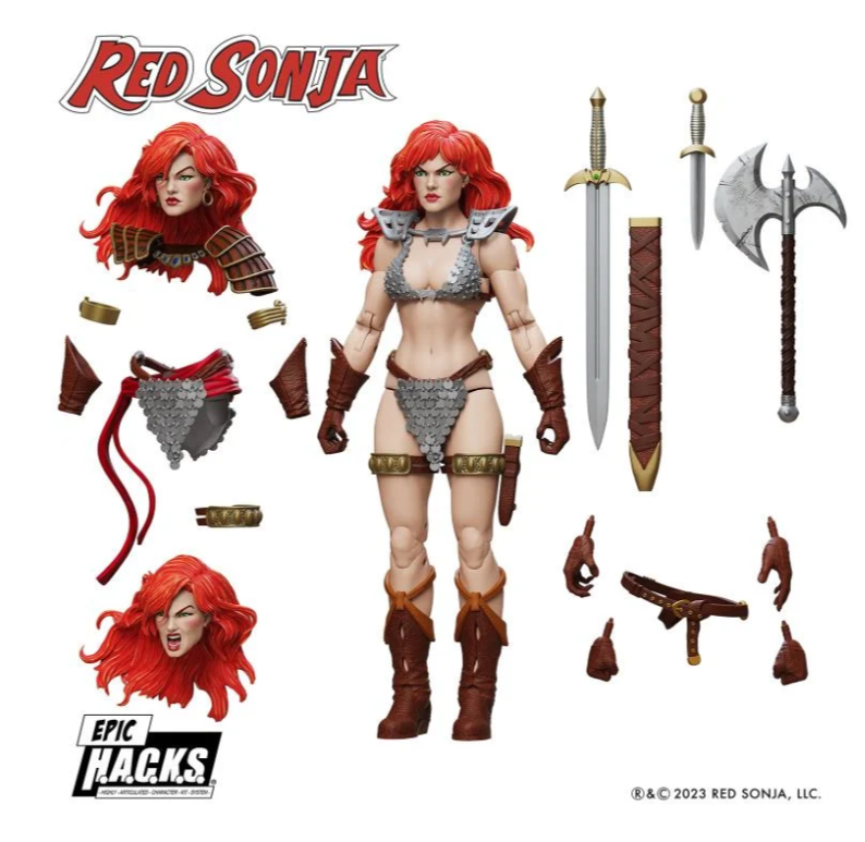 Red Sonja 50th Anniversary Epic H.A.C.K.S. 1:12 Action Figure - Image 6