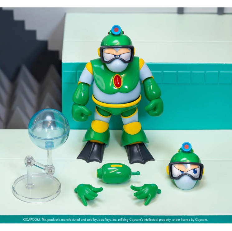 Mega Man 1/12 Scale Wave 3 Deluxe Bubble Man - Image 9