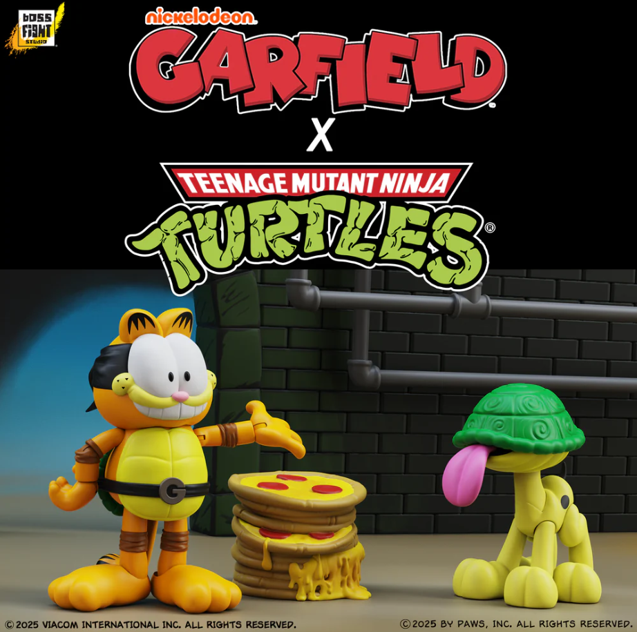 Garfield x Teenage Mutant Ninja Turtles Garfello and Sidekick Odie 2 Pack - Image 2