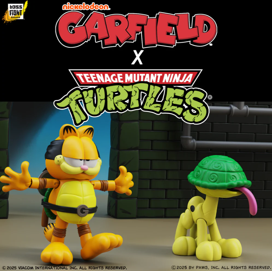 Garfield x Teenage Mutant Ninja Turtles Garfello and Sidekick Odie 2 Pack - Image 3