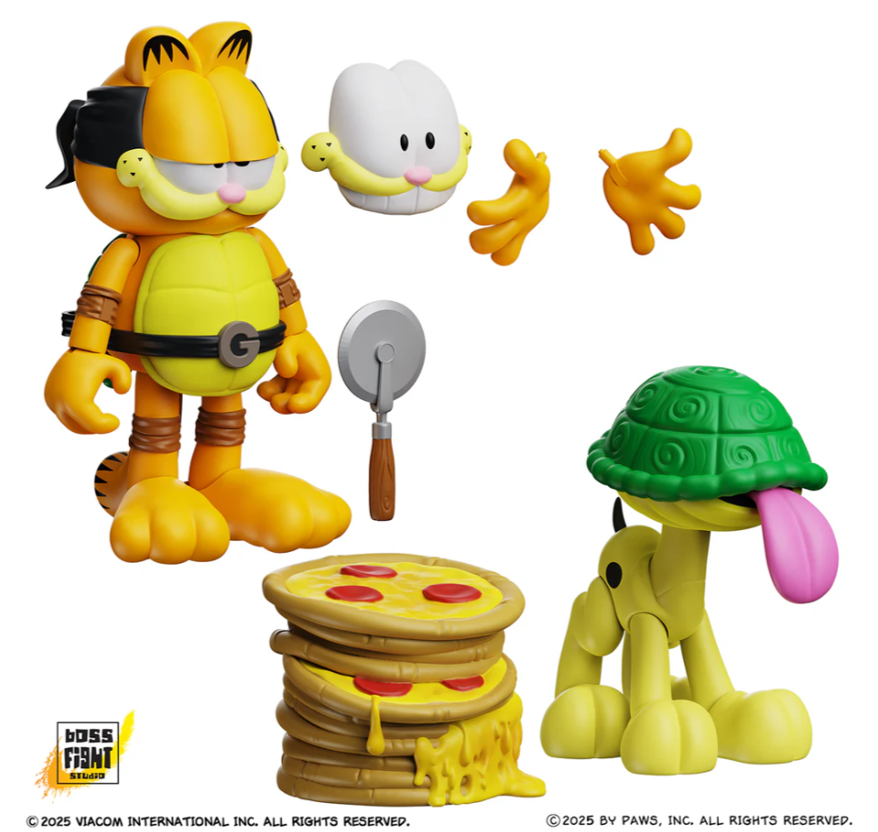 Garfield x Teenage Mutant Ninja Turtles Garfello and Sidekick Odie 2 Pack - Image 4