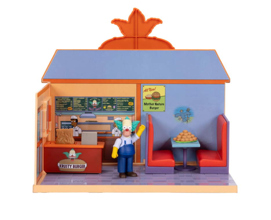 The Simpsons 2.5in Krusty Burger Diorama Playset