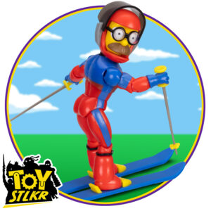 The Simpsons Wave 6 Skiing Flanders 5in Figure