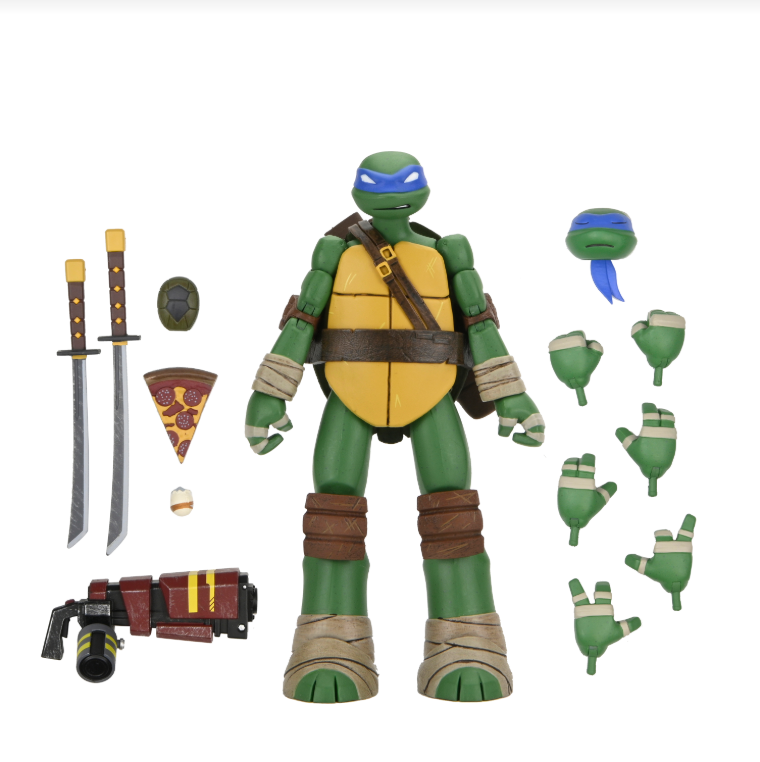 TMNT (2012 CARTOON) - ULTIMATE LEONARDO ACTION FIGURE (box not mint) - Image 3
