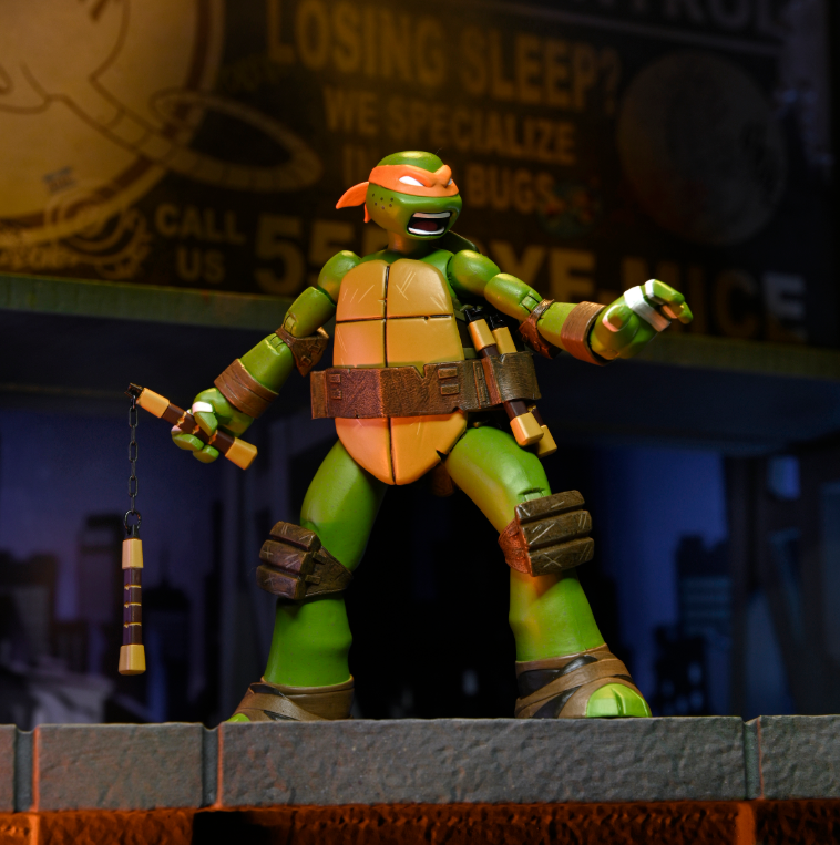 TMNT (2012 CARTOON) - ULTIMATE MICHELANGELO ACTION FIGURE (box not mint) - Image 2