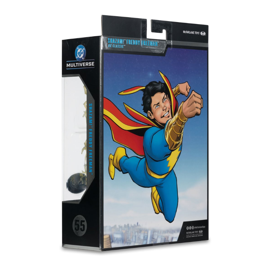 DC McFarlane Collector Edition Wave 14 Shazam! Freddy Freeman #55 (Platinum Chase) - Image 8