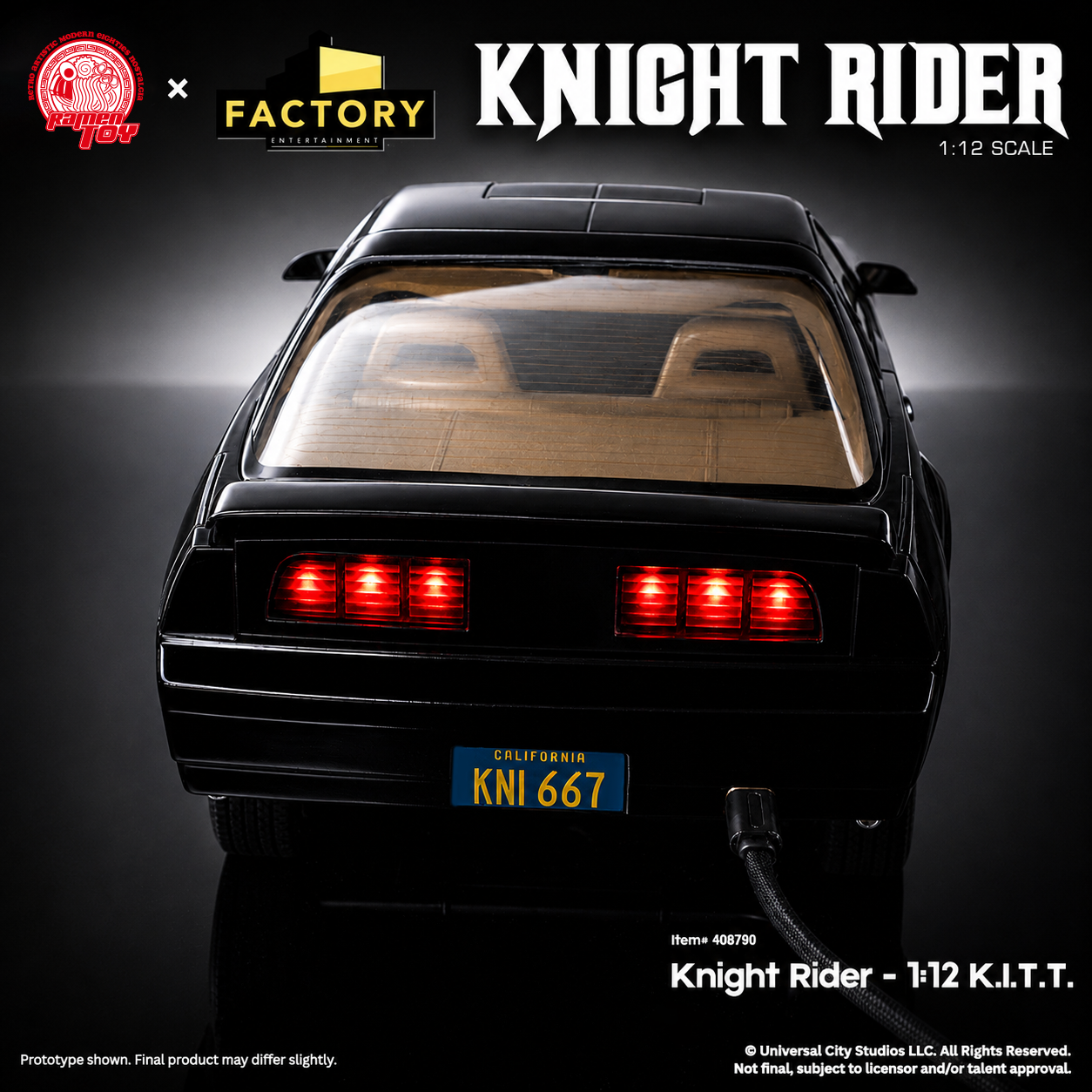 RAMEN TOY – KNIGHT RIDER 1:12 K.I.T.T. - Image 4