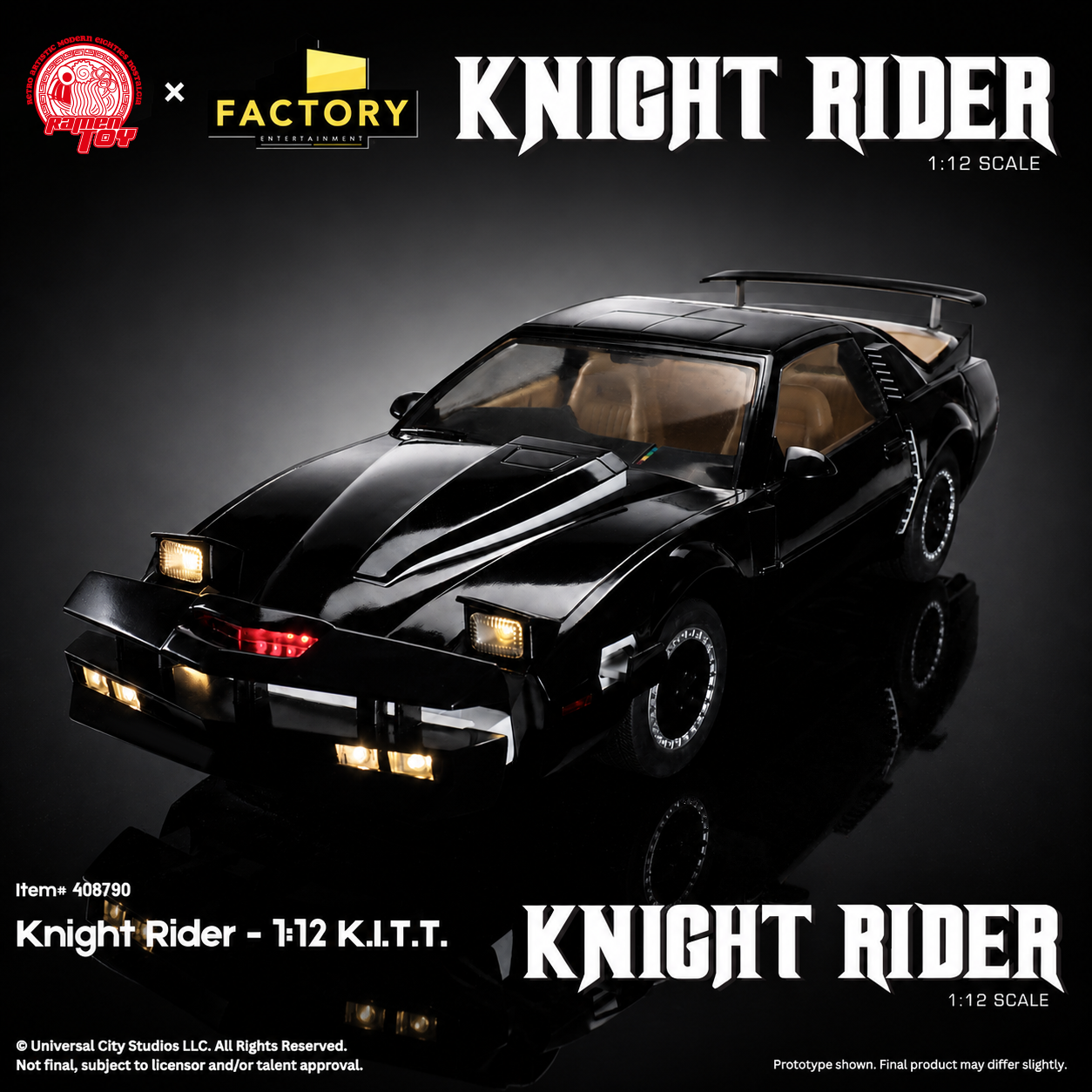 RAMEN TOY – KNIGHT RIDER 1:12 K.I.T.T. - Image 6
