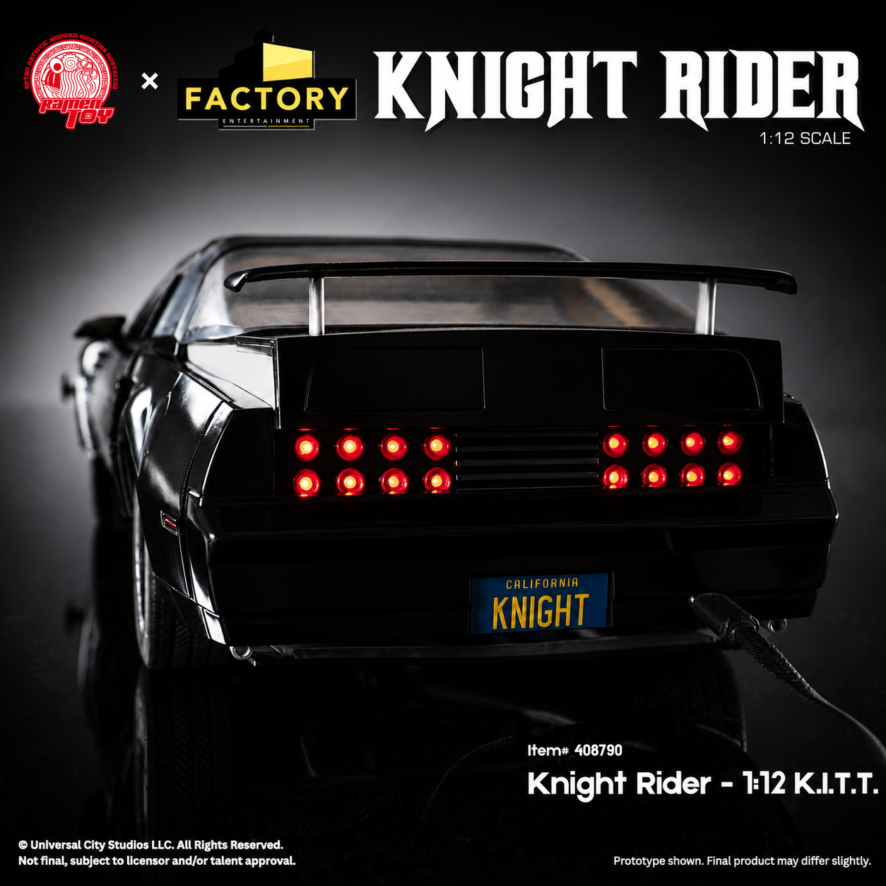 RAMEN TOY – KNIGHT RIDER 1:12 K.I.T.T. - Image 5