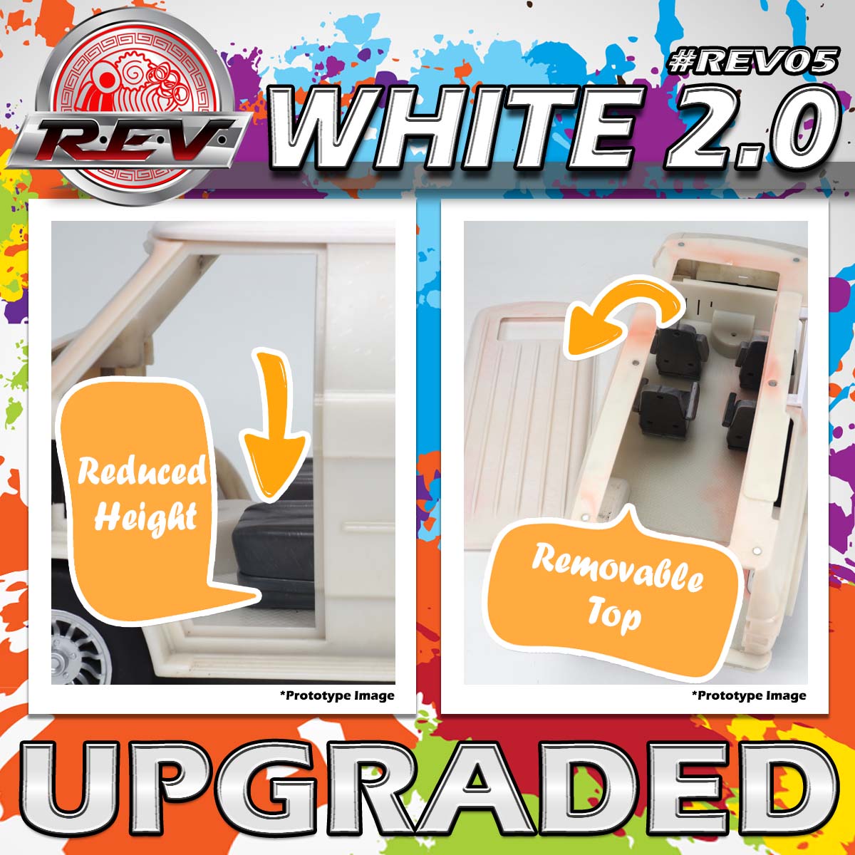 RAMEN TOY – REV (Ramen Economical Vehicles) White 2.0 - Image 4